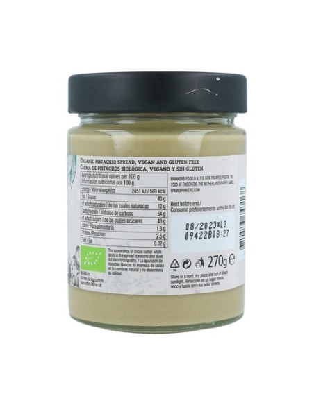 Crema de pistacho vegana Bio 270 g de crema (Pistacho) La Vida Vegan