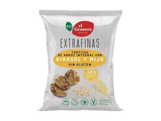 Extrafinas tortitas de arroz integral con girasol y mijo...