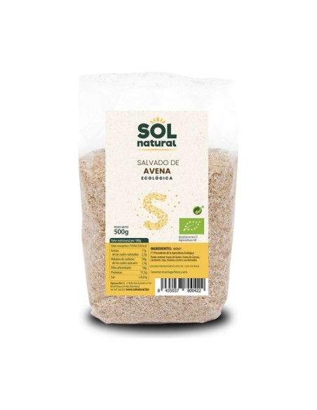 Salvado de avena Bio 500 g Sol Natural