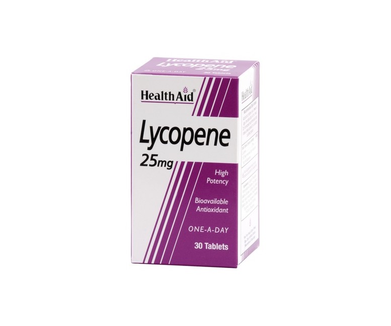 Licopeno 30 comprimidos de 25mg Health Aid
