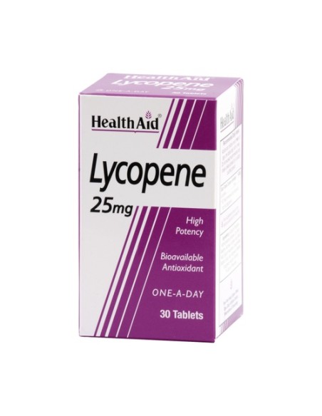 Licopeno 30 comprimidos de 25mg Health Aid