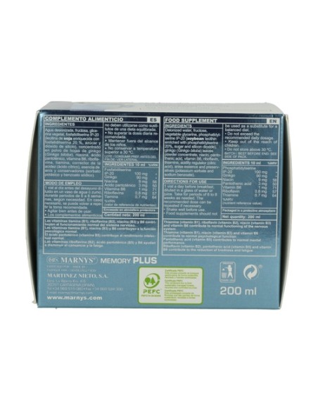 Memory Plus 20 ampollas de 10ml MARNYS®