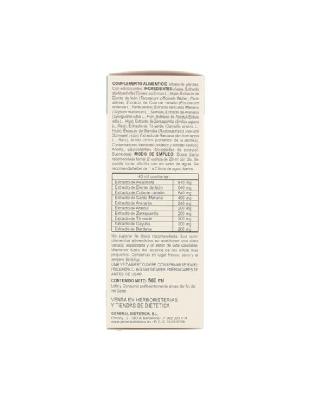 Dren Originalia Jarabe 500 ml Integralia