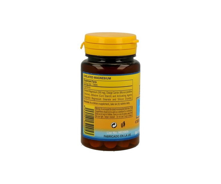 Magnesio Quelado 50 cápsulas de 300mg Nature Essential