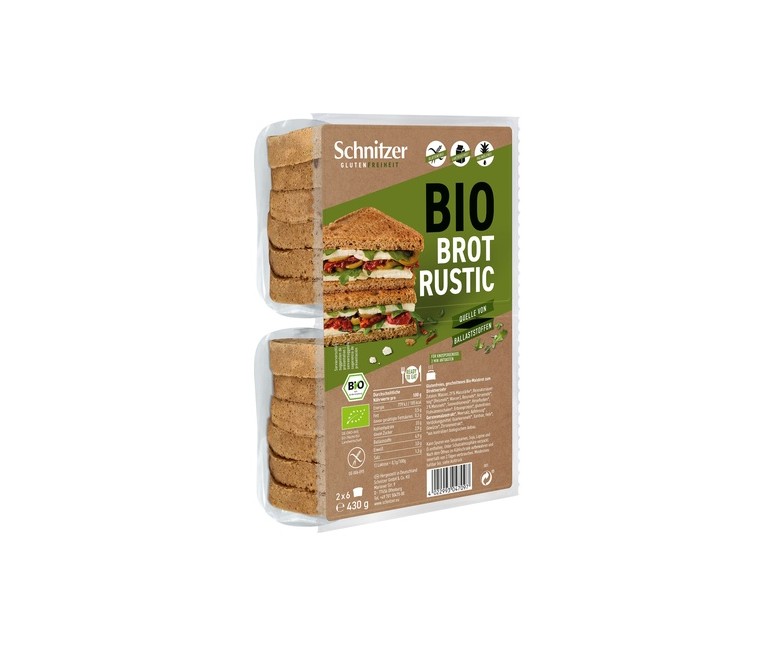 Pan molde rebanadas black sin gluten 430 g Schnitzer