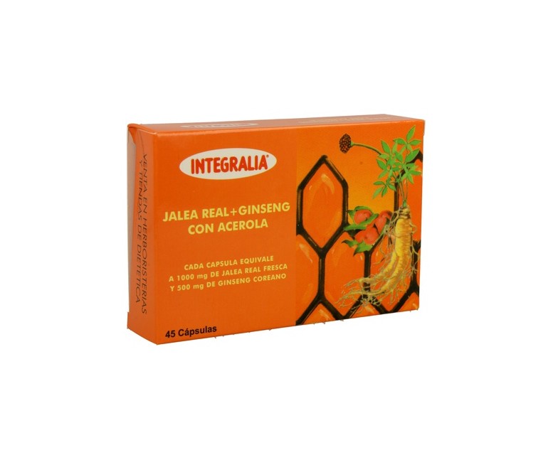 Jalea Real y Ginseng con Acerola 45 cápsulas Integralia