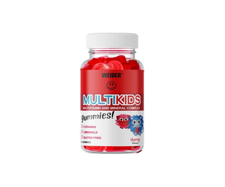 Multivitamínico Gummy up revolution multikids 50 gominolas (Cereza) Weider