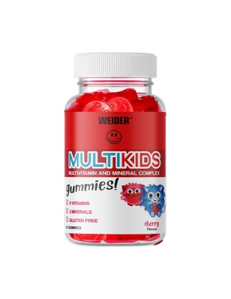 Multivitamínico Gummy up revolution multikids 50 gominolas (Cereza) Weider