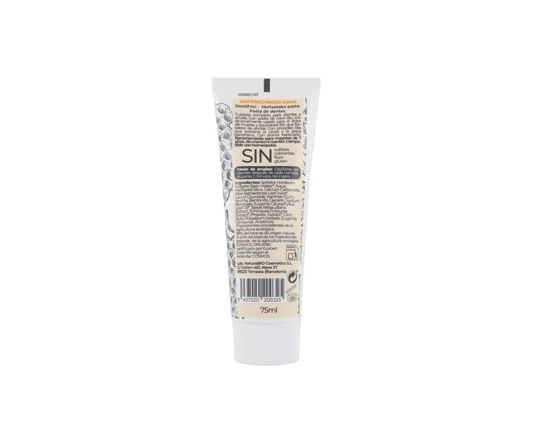 Dentífrico Encías Sanas Propóleo y Clavo 75 ml NaturaBIO Cosmetics