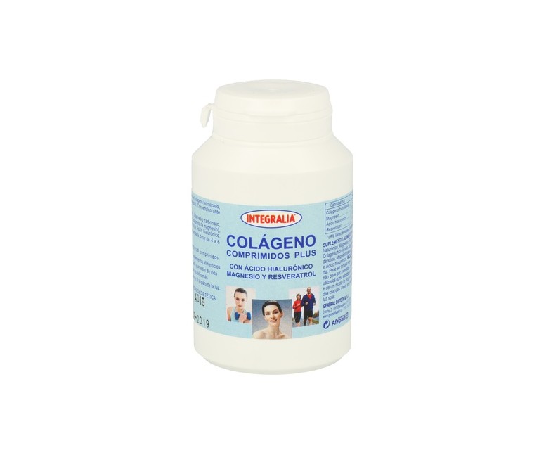 Colágeno Plus con ácido hialurónico 120 comprimidos Integralia