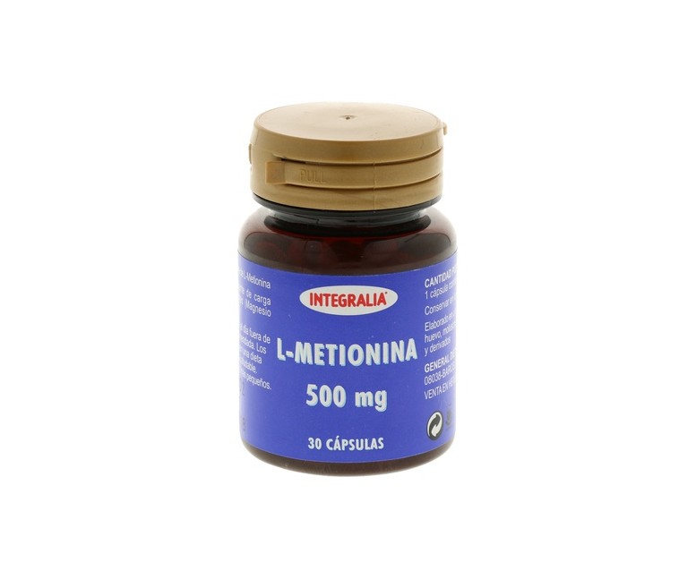 L-Metionina de 500 Mg 30 cápsulas Integralia