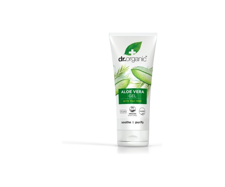 Gel Aloe Vera con Arbol de Té 200 ml de gel Dr. Organic