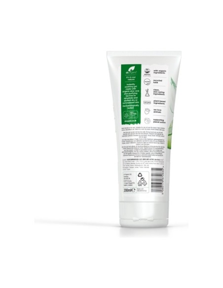 Gel Aloe Vera con Arbol de Té 200 ml de gel Dr. Organic