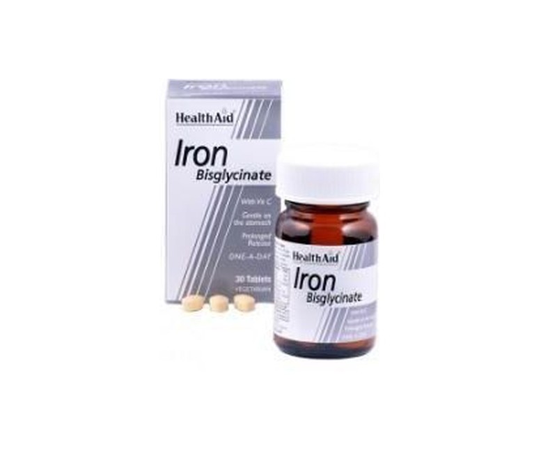 Hierro Bisglicinato con Vitamina C 90 comprimidos Health Aid