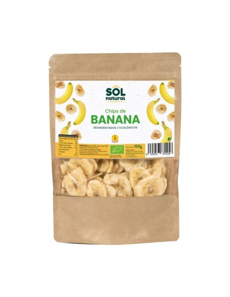 Chips de banana deshidratada Bio 150 g (Plátano) Sol Natural