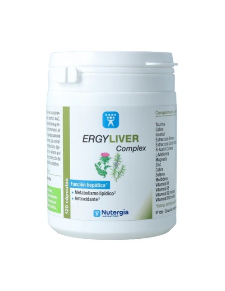 Ergyliver complex protector hepático 120 cápsulas Nutergia