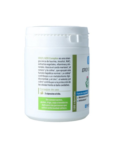 Ergyliver complex protector hepático 120 cápsulas Nutergia