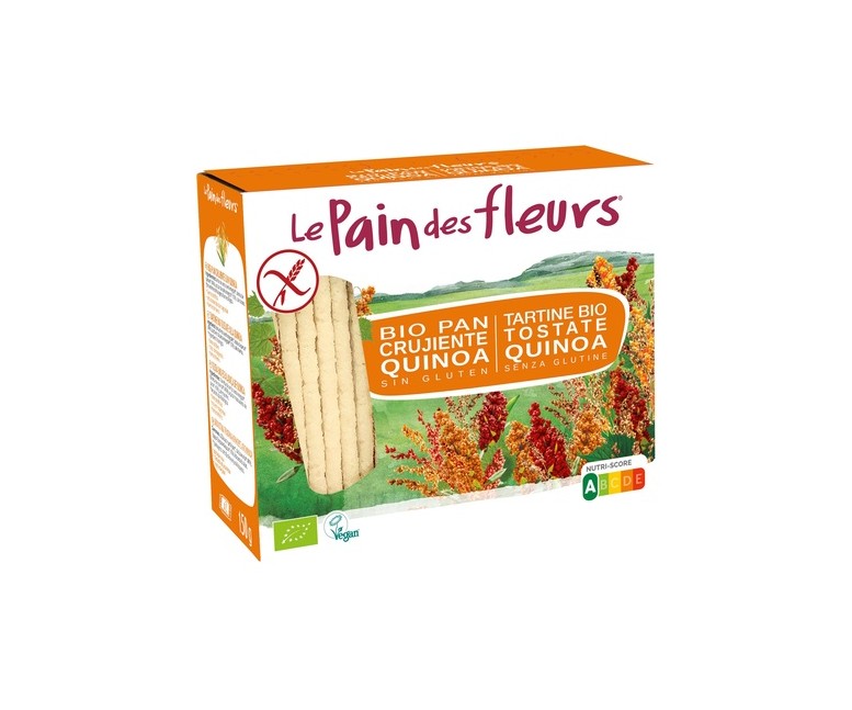 Tostadas Crujientes de quinoa Bio Sin Gluten 150 g Le Pain des Fleurs