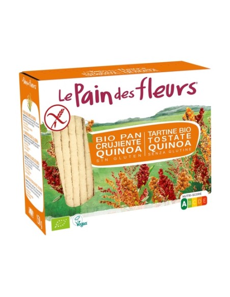 Tostadas Crujientes de quinoa Bio Sin Gluten 150 g Le Pain des Fleurs