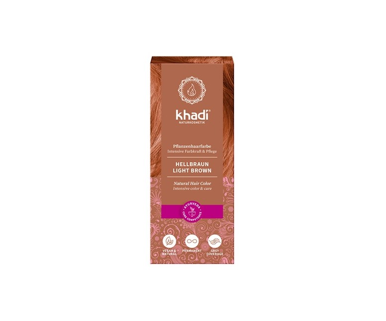 Tinte vegetal Castaño Claro 100 g (Castaño claro) Khadi