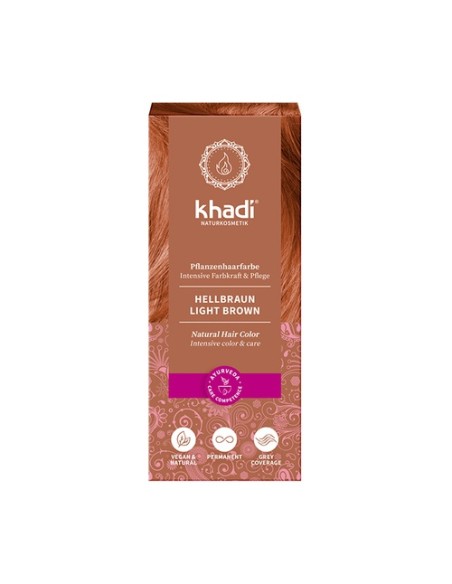 Tinte vegetal Castaño Claro 100 g (Castaño claro) Khadi