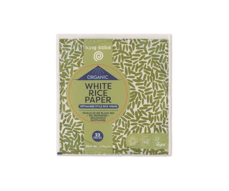 Papel de arroz Bio 200 g King Soba