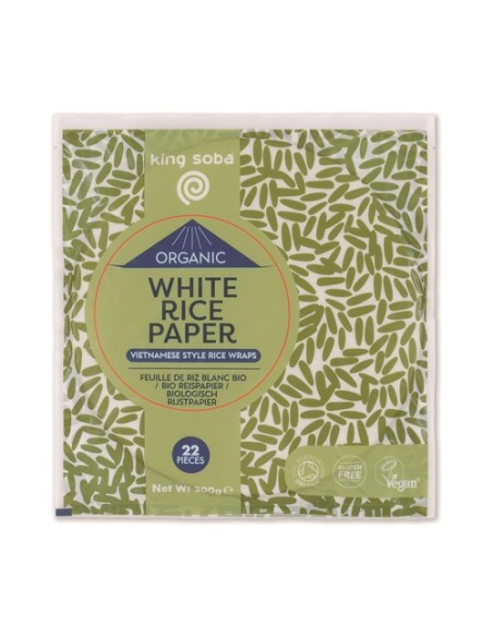 Papel de arroz Bio 200 g King Soba