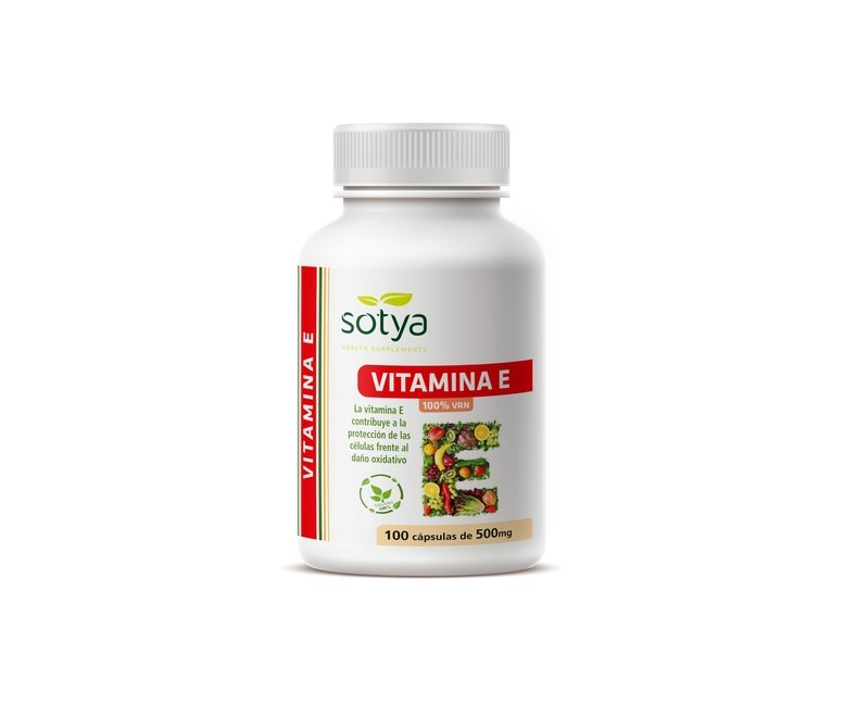 Vitamina E 100 cápsulas de 500mg (500mg) Sotya