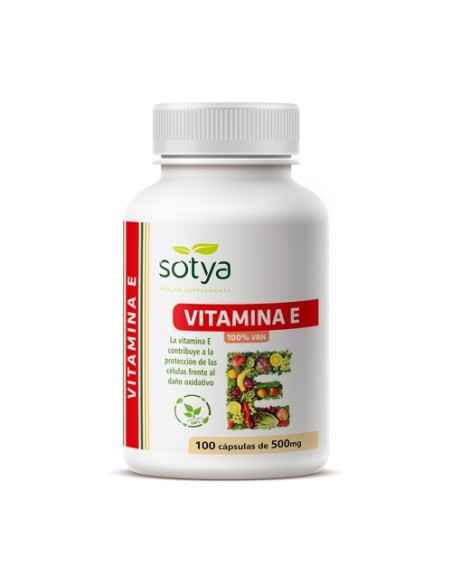 Vitamina E 100 cápsulas de 500mg (500mg) Sotya