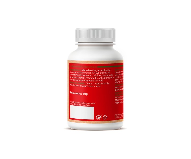 Vitamina E 100 cápsulas de 500mg (500mg) Sotya