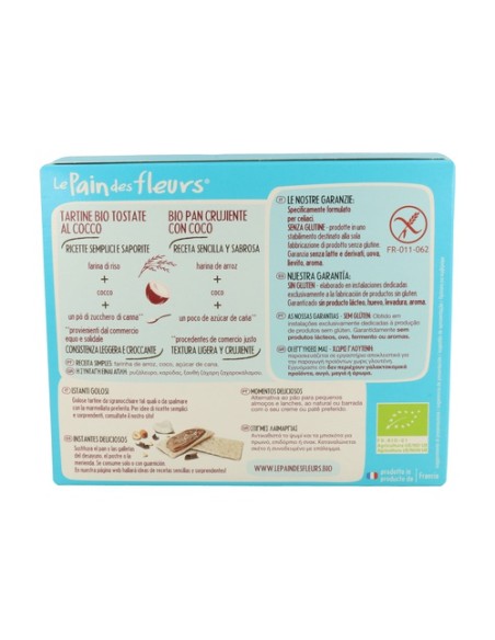 Tostadas Crujientes de Coco Bio Sin Gluten 150 g Le Pain des Fleurs