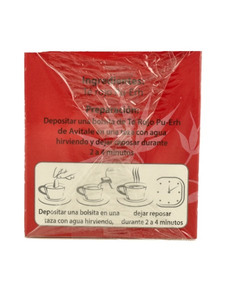 Té rojo Pu-Erh 25 bolsitas infusoras de 2g Madal Bal