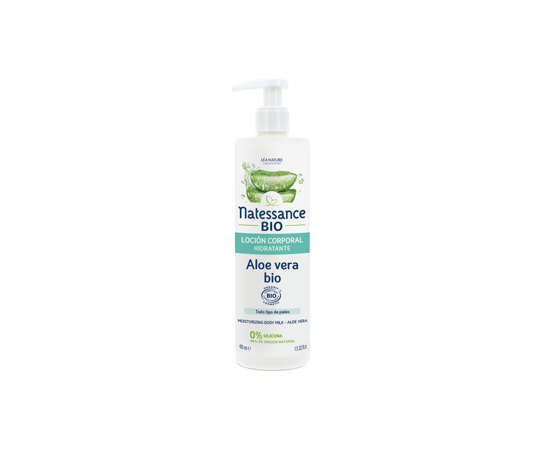 Loción corporal hidratante de aloe vera 400 ml (Aloe Vera) Natessance