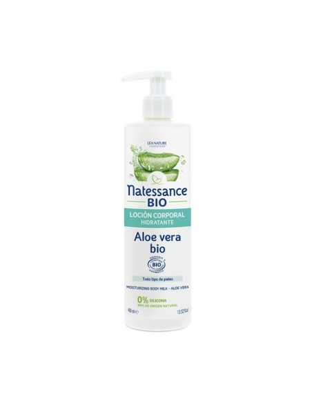 Loción corporal hidratante de aloe vera 400 ml (Aloe Vera) Natessance