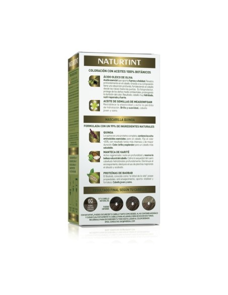 Naturtint Coloración Con Quinoa 6G - Rubio Oscuro Dorado 1 unidad Naturtint