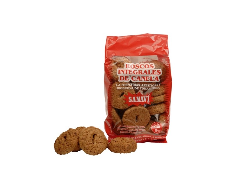 Roscos de canela integrales Bio 400 g (Canela) Sanavi