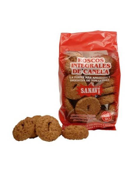 Roscos de canela integrales Bio 400 g (Canela) Sanavi