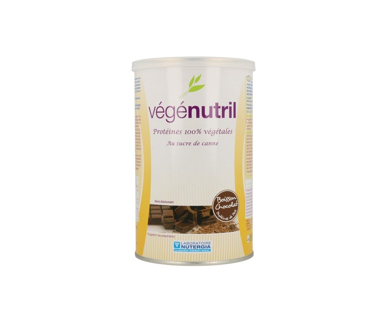 Vegenutril proteína vegetal de guisante chocolate 300 g de polvo (Chocolate) Nutergia