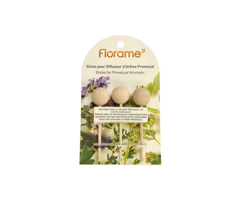 Palitos de Madera para Difusión 3 unidades Florame