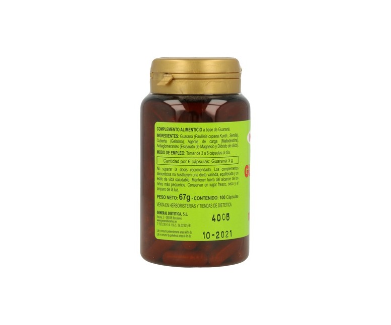 Guarana 100 cápsulas Integralia
