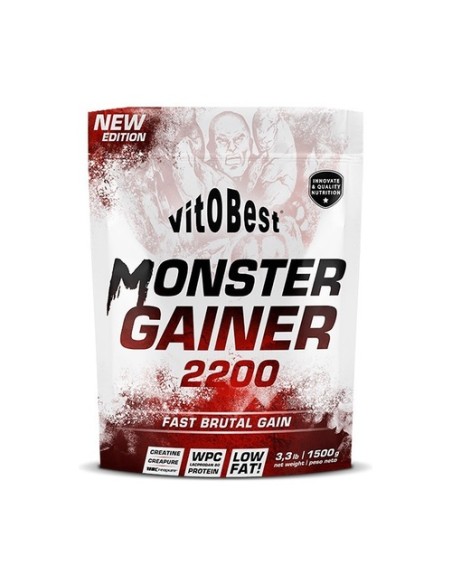Monster Gainer 2200 suplemento 1,5 kg de polvo (Chocolate) VIT.O.BEST