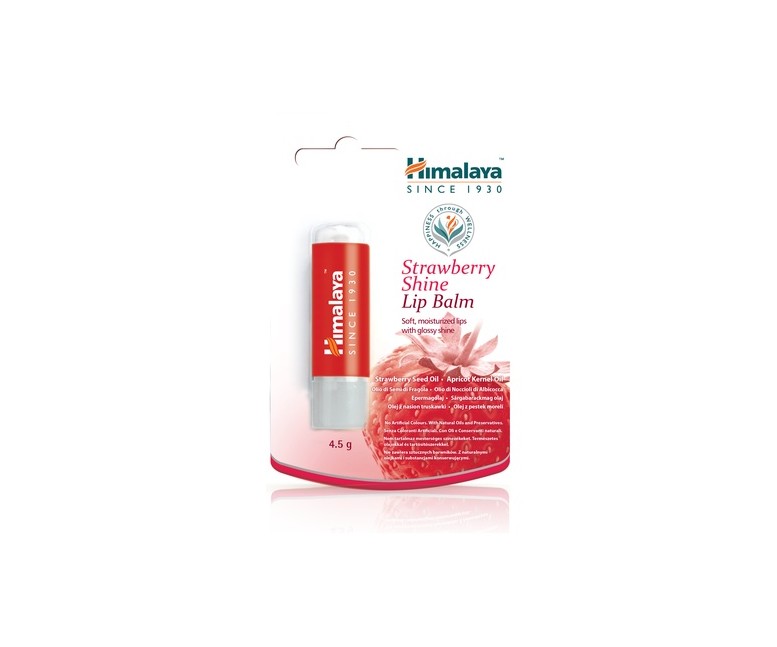 Bálsamo Labial Fresa con Brillo 4,5 g Himalaya Herbals