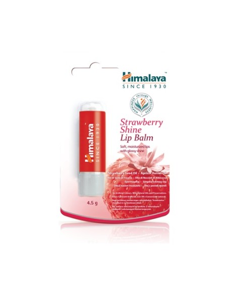 Bálsamo Labial Fresa con Brillo 4,5 g Himalaya Herbals