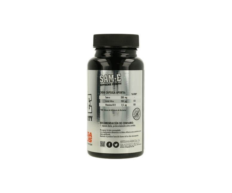 SAM-E Extreme Purity 60 cápsulas Mega Plus