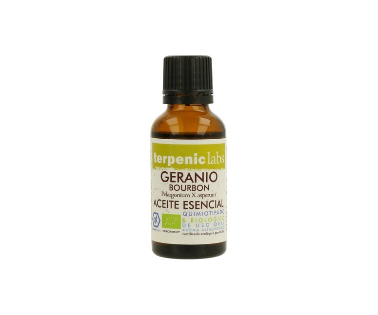Aceite esencial de geranio bourbon bio 30 ml de aceite esencial Terpenic