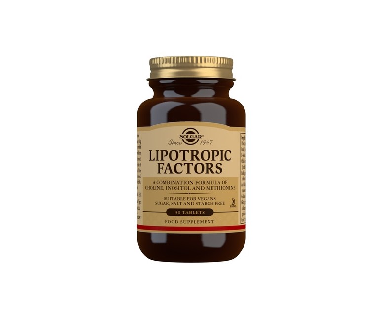 Factores Lipotrópicos 50 comprimidos Solgar