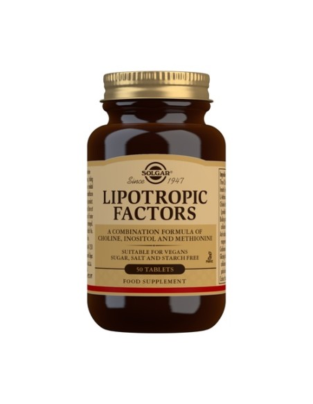 Factores Lipotrópicos 50 comprimidos Solgar