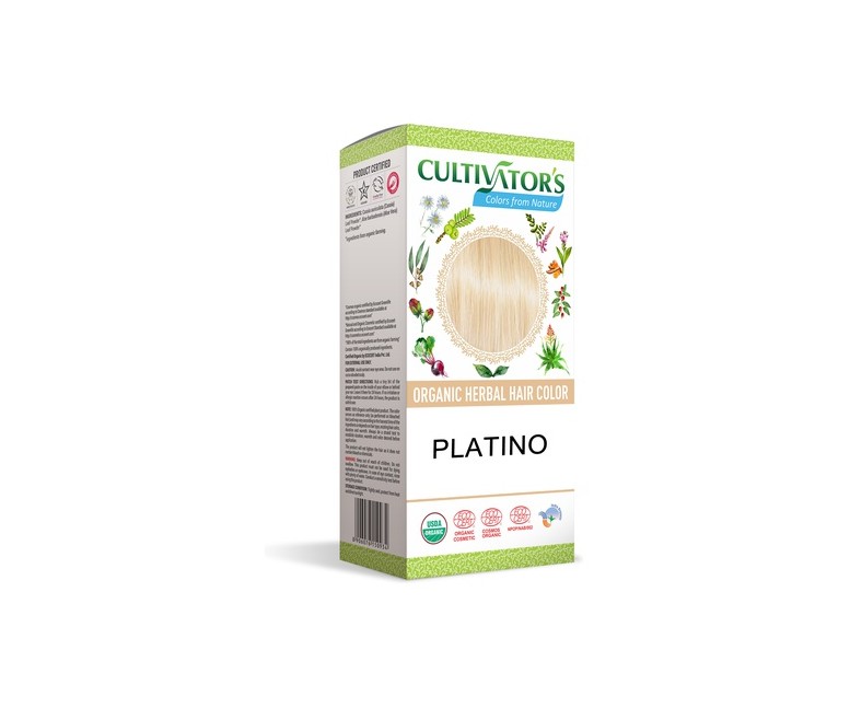 Tinte orgánico Henna Neutra - Platino 100 g Cultivators