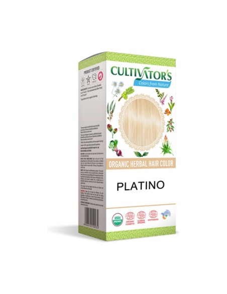 Tinte orgánico Henna Neutra - Platino 100 g Cultivators