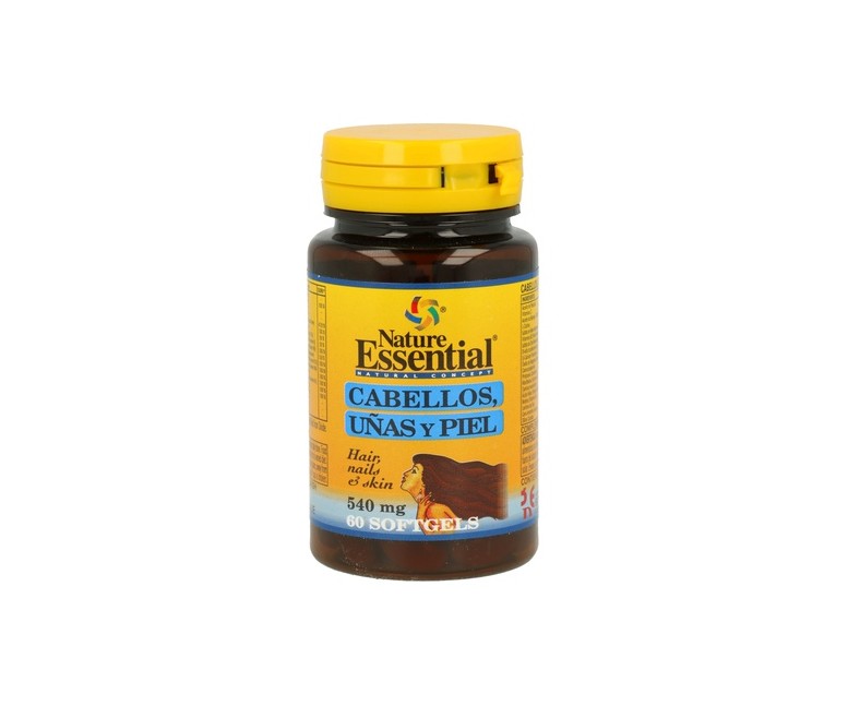 Cabello, Uñas Y Piel 60 perlas de 540mg Nature Essential